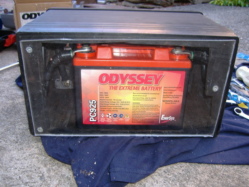 Attached picture Odyssey inside of stock battery.jpg
